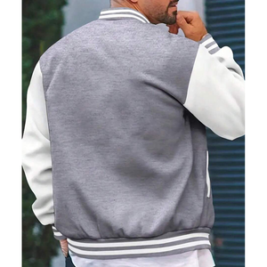 Veste de baseball brodée avec logo personnalisé en gros, veste pour homme, veste de sport ample, veste varsity BOXY pour homme, veste varsity - Product Image 3