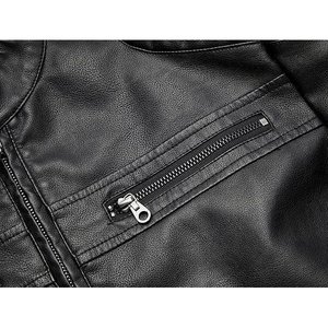 Men's High Quality Genuine Cow Leather Canvas Jacket Durable Stylish Windproof <b>Waterproof</b> Quick Dry Breathable <b>All</b> Seasons Stand - Product Image 6