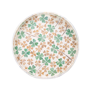 Nouvel article plateau décoratif en incrustation de nacre naturelle avec poignées pour table basse Plateau de service de style côtier du Vietnam - Product Image 2