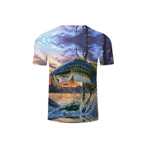 Men's Performance Fishing <b>T</b>-<b>Shirt</b> Custom Logo Quick Dry <b>Long</b> Clothing Wholesale Short Fishing Wear Newest Design Sublimation - Product Image 5