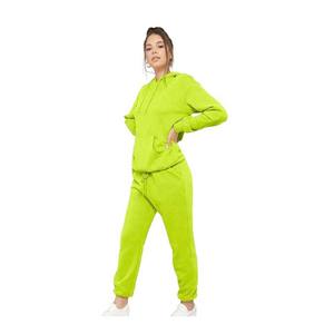 Streetwear pulóver sudadera Fitness entrenamiento diseñador personalizado chándales mujeres estampado en blanco liso negro chándales - Product Image 6