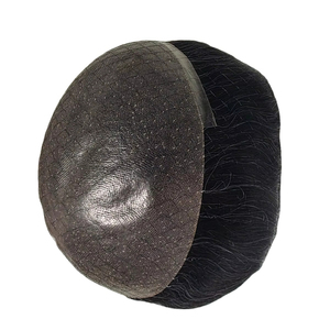 Perruque Remy de qualité supérieure Toupet avec Deep Wave Kinky Straight Water Body Wave Styles Indian Hair Mono Base Lace PU Base Air BD - Product Image 1