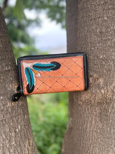 Embrague tallado a mano con estilo, funda de teléfono multiusos, Cartera de cuero, estuches elegantes para tarjetas múltiples, Cartera de embrague para mujer - Product Image 2