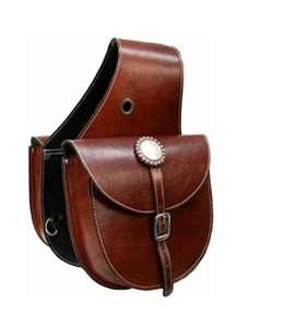 Bolsas de Silla de Montar Ecuestres de Cuero Vacuno Genuino Más Vendidas con Herrajes de Acero, Mejores Precios para Montar a Caballo desde India. - Product Image 1