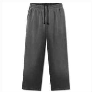 กางเกงวอร์มทรงหลวมสไตล์วินเทจสำหรับผู้ชาย IOTA SPORTS ผ้าฝรั่งเศสเทอร์รี่ 100% คอตตอน เอวสูง มีเชือกผูก ป้องกันรอยยับ สไตล์ลำลอง สตรีทแวร์ - Product Image 1