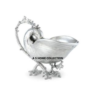 Ensemble de 3 bols décoratifs de luxe en acier inoxydable et laiton combinés en métal à trois bols en forme de feuille - Product Image 4