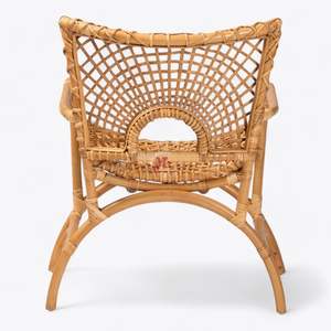 Natural Rattan Rocking <b>Chair</b> <b>Lounge</b> <b>Chair</b> Modern Design Outdoor a Living Room Bedroom Restaurant Use - Product Image 5