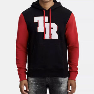 เสื้อฮู้ดปักลายสำหรับผู้ชายสไตล์ผ้าฝ้าย100% - Product Image 1