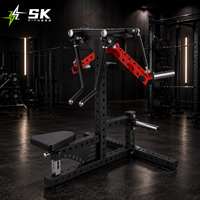 Machine professionnelle SK pour soulever les bras en position assise et debout, équipement de gym robuste, machine de fitness à charge par plaques pour l'entraînement des épaules