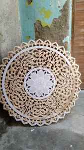 Elegancia rústica tallada a mano 100 cm decoración de madera para pared. Ideal para decoración de pared - Product Image 3