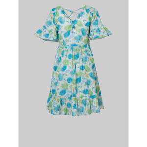 Vestido Mini Bohemio Acampanado de Algodón con Estampado de Bloques, Cintura Natural, Transpirable, Tallas S-5XL, Personalizable ODM para Uso Diario Informal - Product Image 2