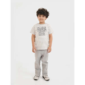 กางเกงชิโน่ลำลอง TAWFIQ ผ้าทวิลล์ ลายเรียบ เสื้อเชิ้ตย้อมสีพื้น - Product Image 1