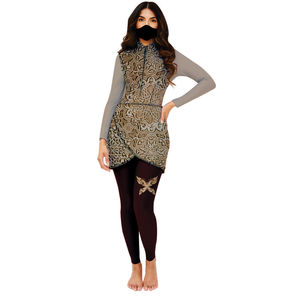 Traje de Baño Musulmán de Dos Piezas para Mujer, Personalizado al por Mayor, Impermeable, de Secado Rápido, Marca Privada, Servicio OEM 2025 - Product Image 1