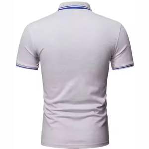 Camisetas de algodón de tela, camiseta Ringer, polos bordados de secado rápido para hombres, polos personalizados para hombres, camiseta polo - Product Image 6