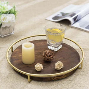 Exclusive <b>Round</b> Shaped Serving <b>Tray</b> Made of Wood Kitchenware Use <b>Table</b> Decoration <b>Tray</b> New Arrival Available at Cheapest Price - Product Image 4