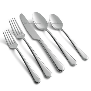 Royal Look Silver Polished Stainless Steel Cutlery <b>Set</b> with Unique Handle for Home & Hotels Dinnerware <b>Flatware</b> <b>Set</b> - Product Image 4