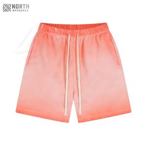 Shorts d'entraînement respirants à taille élastique en tissu tricoté en toile de haute qualité, couleur unie personnalisée, vêtements pour hommes, shorts d'été pour hommes - Product Image 1