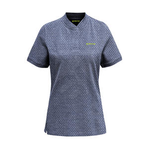 Camiseta estampada para mujer, ropa de calle OEM personalizada de punto transpirable ligera con características antiarrugas y antibolitas, patrón sólido - Product Image 1