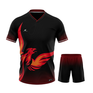 Latest Model Custom Training and Sports Wear Soccer Uniforms with Printed Logo OEM Service Automated Cutting Soccer Wear - Product Image 4