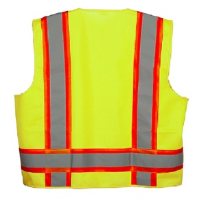Gilet de sécurité haute visibilité de qualité supérieure-Fluorescent-Tricot 100% poly-Logo personnalisable - Product Image 4