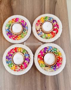 Lot de 100 pièces chauffe-plat bougeoir Diwali décoration cadeau de noël mariage décoratif indien à la main bougeoirs - Product Image 2