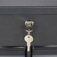 Chariot utilitaire CSPS 84 cm - 4 tiroirs, acier thermolaqué, OEM, durable, certifié ISO9001:2015, armoire à outils multifonction, noir, garantie 3 ans