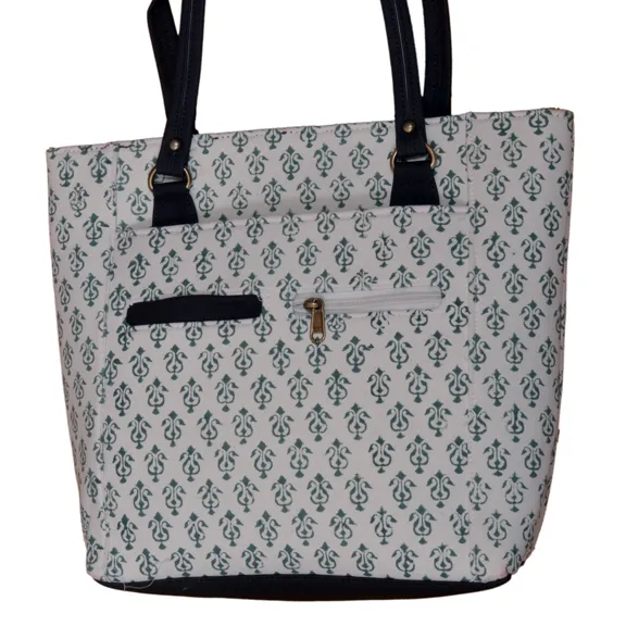 Bolso de compras para mujer, bolsa de mano con estampado de bloque a la moda, color gris, a precio de fábrica