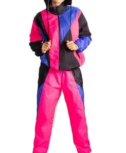 Conjunto de Dos Piezas de Chaqueta Cortavientos Impermeable y Transpirable de Nailon Estampado Sólido con Capucha para Invierno, Ligero y Ecológico de la Mejor Calidad - Product Image 3