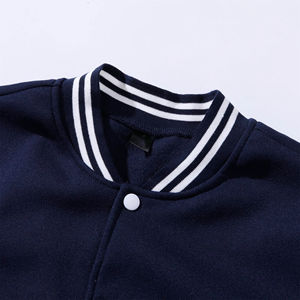 Latest Stylish <b>Women's</b> Varsity Jacket with Breathable Embroidery Solid Color and Comfortable Wool Lining <b>Long</b> Fit Jacket - Product Image 3