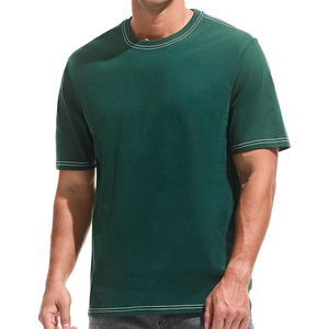 New Arrival Men's 100% Cotton Knitted Solid T-Shirt 180 Grams High Quality Quick Dry <b>Tech</b> Anti-Odor Performance Breathable - Product Image 1