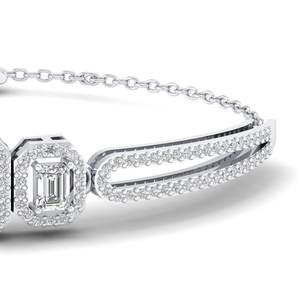 REYES, precio de fábrica, venta al por mayor, Plata de Ley 925, pulseras de tenis de moissanita de 1,36 quilates, regalos de boda para mujer, joyería fina - Product Image 2