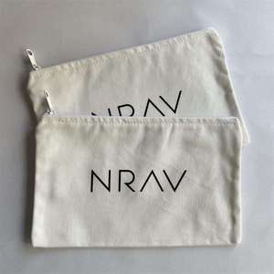 Bolsa de cosméticos de lona de algodón Natural, bolsa de maquillaje de estilo moderno con patrón de caramelo con regalo para damas de honor, invitados de boda, Viajes - Product Image 2