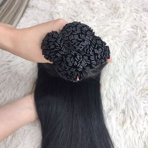 Hot Item Natural Straight Hair punta plana 100% Raw Hair Extensiones de cabello liso suave y sedoso de alta calidad - Product Image 1