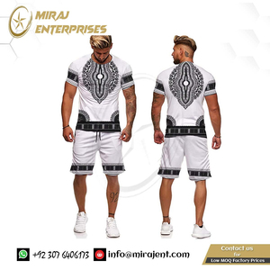 Conjuntos de pareja Estilo vintage Hip Hop Camisetas + Pantalones cortos Conjunto de chándal para hombre Novedad de verano 3D Estampado africano Casual Hombres Pantalones cortos Trajes - Product Image 6
