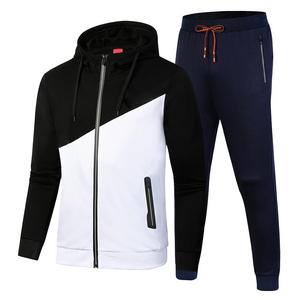Survêtement décontracté 100% coton personnalisé pour hommes et femmes Sweats à capuche et sweat-shirts deux pièces Survêtement en polaire éponge - Product Image 4