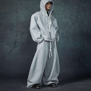 <b>Men's</b> Winter Eco-Friendly Hooded Track Suit Sets Casual Sweatshirts Regular Fit <b>Pants</b> Solid Long Sleeved Jogging Custom - Product Image 3