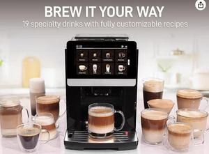 <span class=keywords><strong>Cafetera</strong></span> Espresso Súper Automática Eléctrica Programable con Molinillo, Limpieza Automática, Sistema de Espuma de Leche para Latte, Cappuccino y Café Francés para el Hogar - Product Image 3