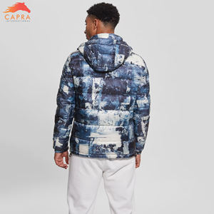 2023 New Custom Design Men's <b>Puffer</b> <b>Jackets</b> High Quality Coated Winter Long Stand Collar <b>Thin</b> Thickness Hooded Windproof - Product Image 6
