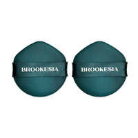 Éponge de maquillage BROOKESIA Glow Cushion Refill, super douce, lavable, épaisse, motif circulaire, forme ronde, pour fond de teint