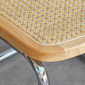 Modern GAK655 <b>Kneeling</b> <b>Chair</b> with Stainless Steel Frame Rubber Wood Rattan Mesh PU Foam-for Bedroom Home <b>Office</b> or <b>Office</b> Use - Product Image 4