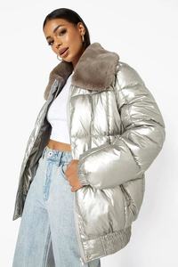 Chaqueta Acolchada Suave al Tacto, Diseño Ligero y Aislante, Ropa de Abrigo de Invierno de Alta Calidad para Mujer, Cómoda - Product Image 3