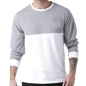 Camisetas Personalizadas de Manga Larga para Hombre, de Algodón de Alta Calidad, Estilo Casual, Textura Suave, Diseño en Blanco, Peso Pesado - Product Image 1