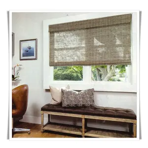 Woven Wood Roman Cordless Shades For Decor Price Group 1