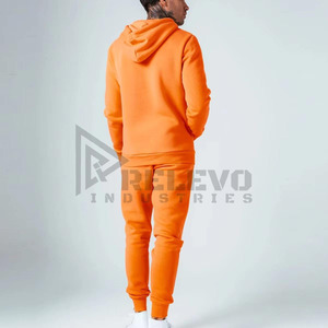 ชุดวิ่งผู้ชายคุณภาพพรีเมียม เสื้อฮู้ดผ้าฟลีซพร้อมกางเกงจ็อกเกอร์ สำหรับใส่ลำลอง ขายส่งสำหรับผู้ชาย - Product Image 6