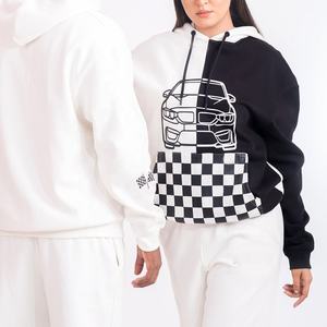 Sweat à capuche zippé unisexe surdimensionné 100% coton hiver impression numérique imprimée personnalisée - Product Image 4