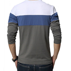 Camisetas de manga larga para hombre, transpirables, de mezcla de algodón, ropa informal, camisetas de manga larga para hombre, costuras impecables, ropa diaria de calidad - Product Image 2