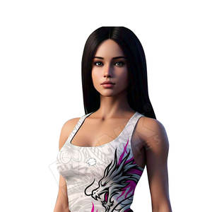 Camiseta sin mangas informal para mujer, diseño ligero y cómodo, camiseta perfecta para uso diario en verano - Product Image 3