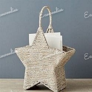 Creative Movable Star Shape Bamboo Bookshelf with Carrying Handle for Record & Newspaper Storage for Hotels - Product Image 4