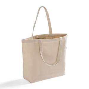 <b>Medium</b> Eco-Friendly Recycled Canvas Tote <b>Bags</b> Reusable Cotton Tote <b>Bags</b> Letter for Daily Use Advertising Food Storage-RC260 - Product Image 3