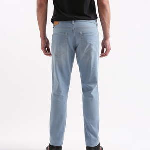 Pantalones vaqueros rectos informales de alta calidad para hombre, ropa de calle con estampado elegante, tela suave Premium, lavado ligero, cantidad a granel - Product Image 2